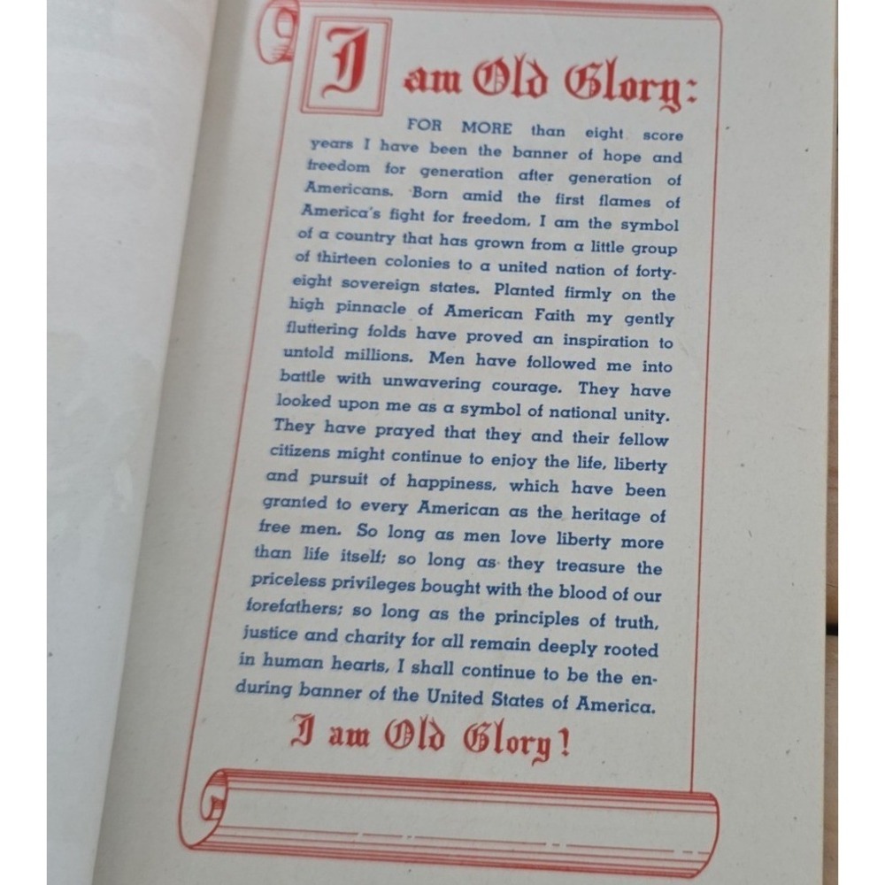 1942 US Marine Corps How to Respect and Display Our Flag Vintage WWII Booklet - Picture 5 of 6